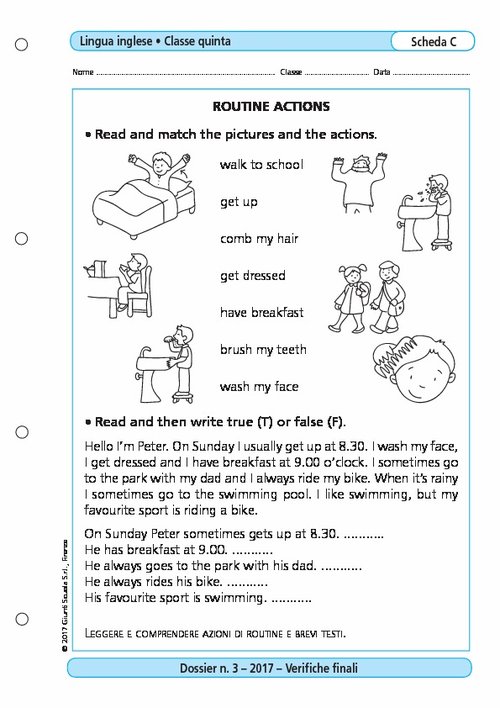 Routine actions | Giunti Scuola