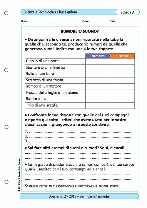 Rumore o suono? | Giunti Scuola Rumore o suono? | Giunti Scuola