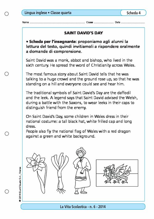 Saint David's Day | Giunti Scuola Saint David's Day | Giunti Scuola