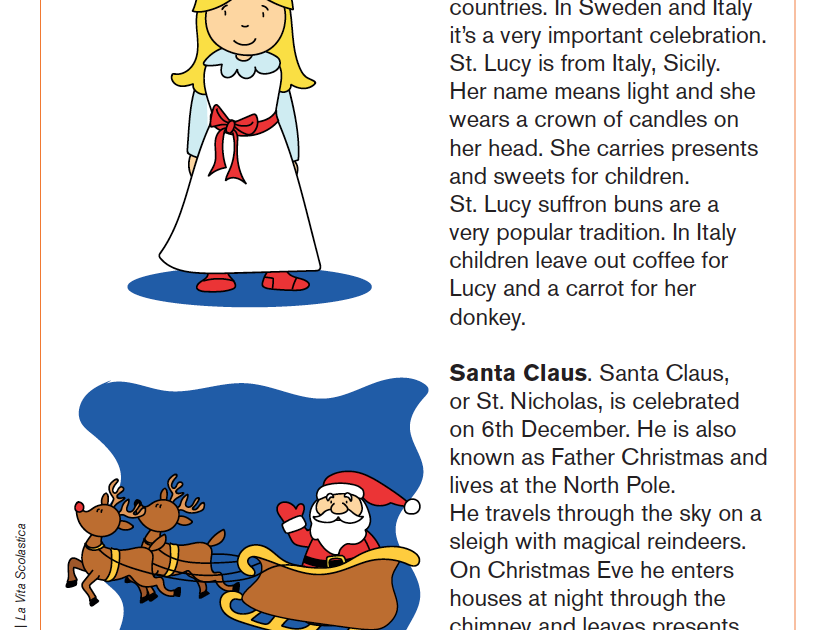 Saint Lucy and Santa Claus facts | Giunti Scuola