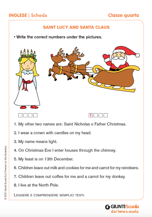 Saint Lucy and Santa Claus | Giunti Scuola Saint Lucy and Santa Claus | Giunti Scuola