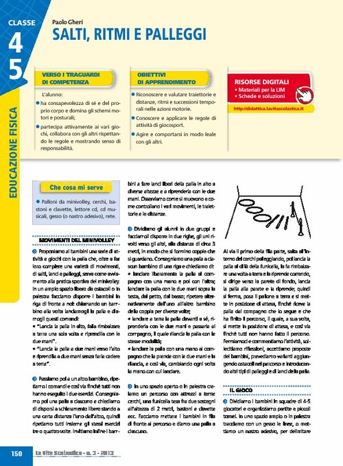 Salti, ritmi e palleggi | Giunti Scuola Salti, ritmi e palleggi | Giunti Scuola