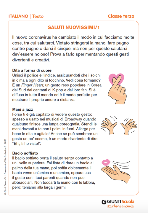 Saluti nuovissimi | Giunti Scuola Saluti nuovissimi | Giunti Scuola