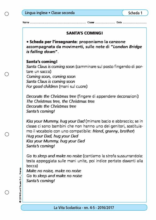 Santa's coming! | Giunti Scuola Santa's coming! | Giunti Scuola