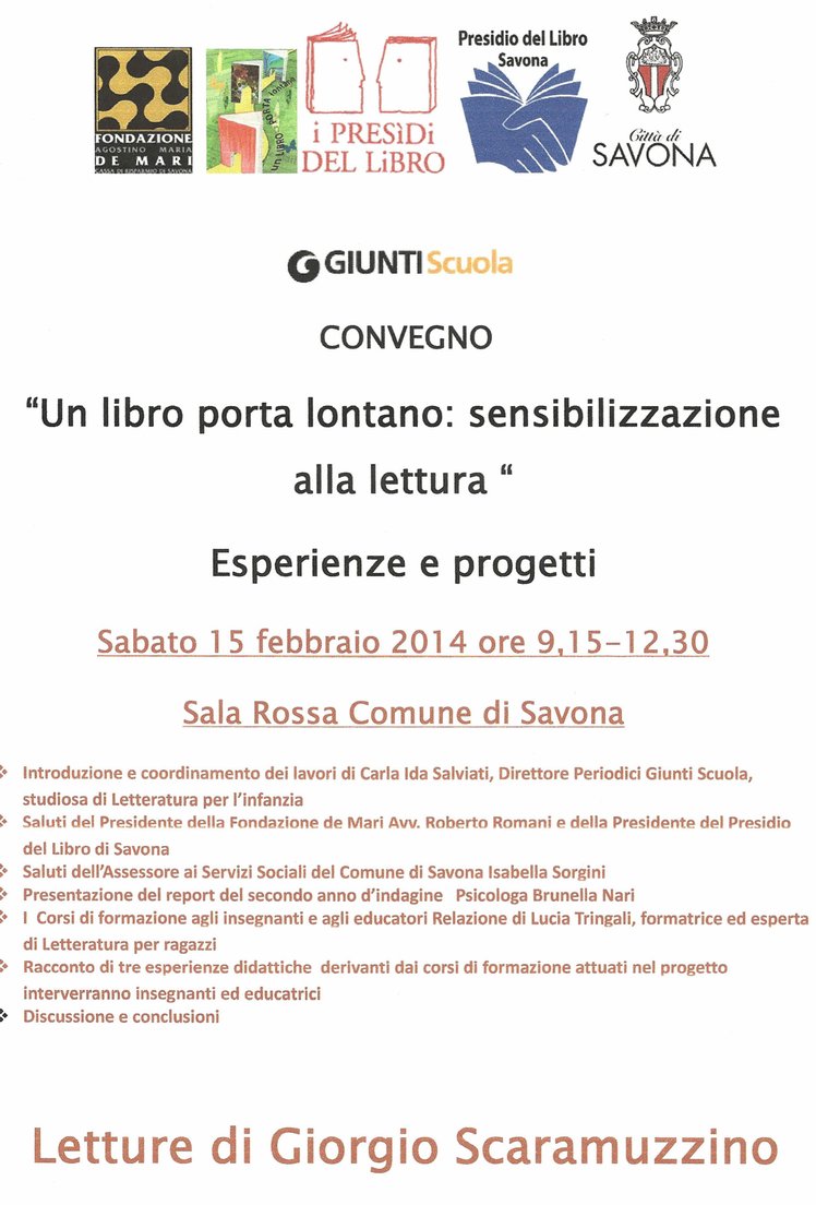 Savona - Convegno "Un libro porta lontano" | Giunti Scuola