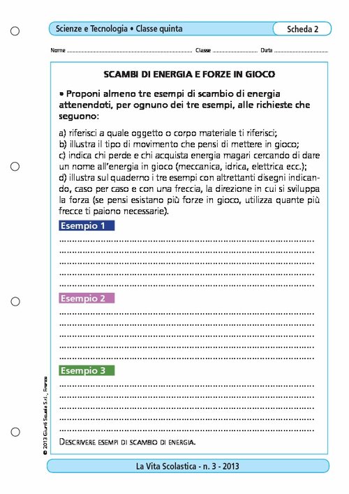 Scambi di energia e forze in gioco | Giunti Scuola Scambi di energia e forze in gioco | Giunti Scuola