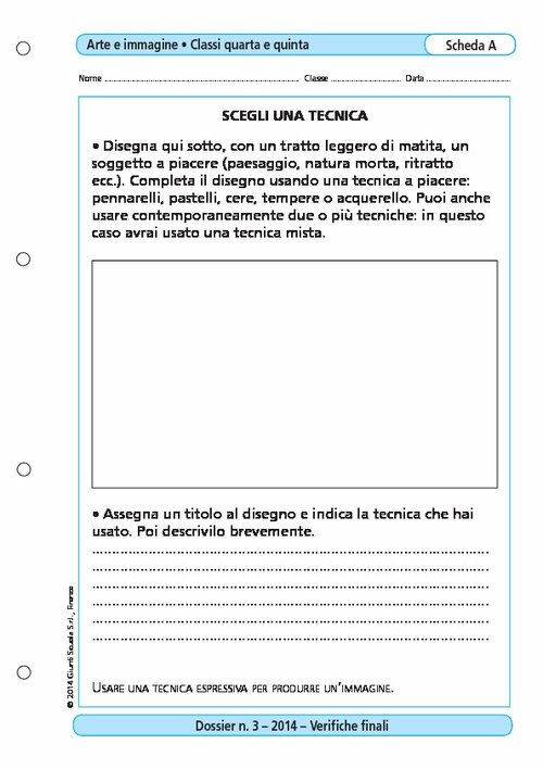 Scegli una tecnica | Giunti Scuola Scegli una tecnica | Giunti Scuola