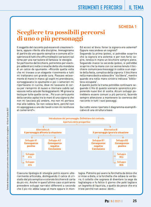 Scegliere tra possibili percorsi di uno o più personaggi | Giunti Scuola