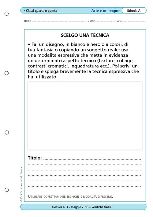 Scelgo una tecnica | Giunti Scuola Scelgo una tecnica | Giunti Scuola