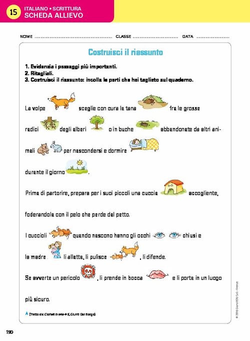 Scheda allievo 15 | Giunti Scuola Scheda allievo 15 | Giunti Scuola