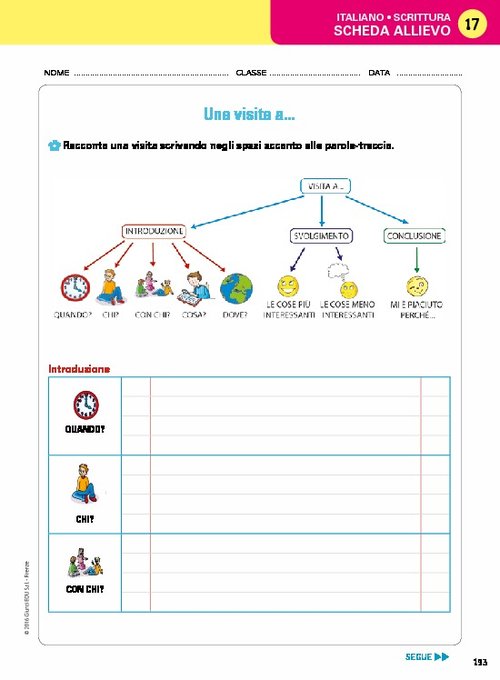 Scheda allievo 17 | Giunti Scuola Scheda allievo 17 | Giunti Scuola