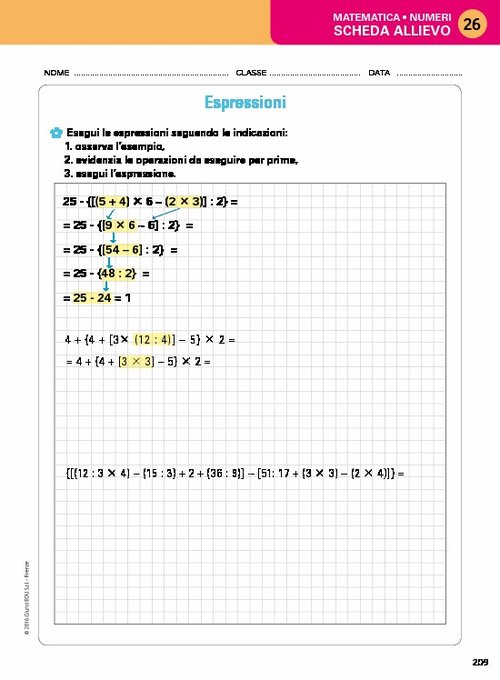 Scheda allievo 26 | Giunti Scuola Scheda allievo 26 | Giunti Scuola