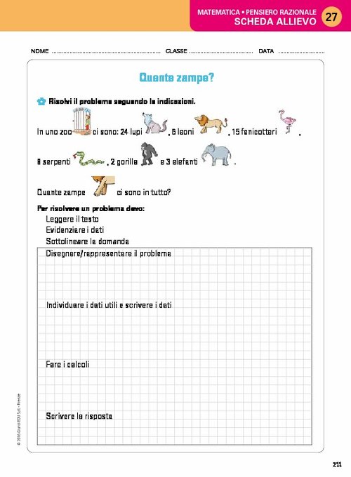 Scheda allievo 27 | Giunti Scuola Scheda allievo 27 | Giunti Scuola