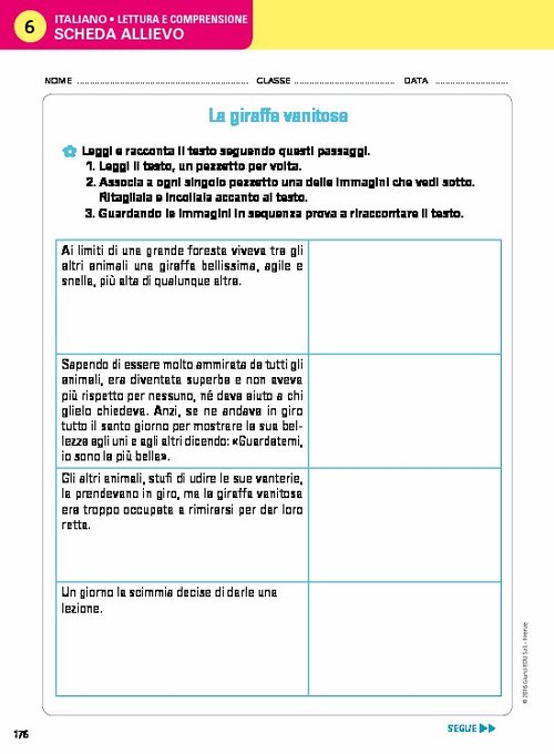 Scheda allievo 6 | Giunti Scuola Scheda allievo 6 | Giunti Scuola