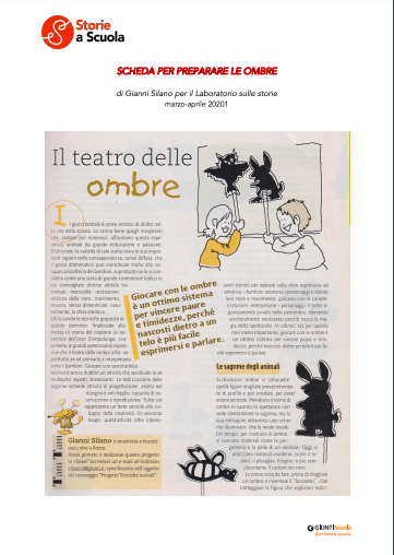 Scheda didattica | Preparare le ombre | Giunti Scuola Scheda didattica | Preparare le ombre | Giunti Scuola