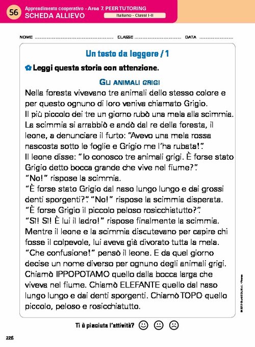 Schede allievo del volume (Area 7) | Giunti Scuola