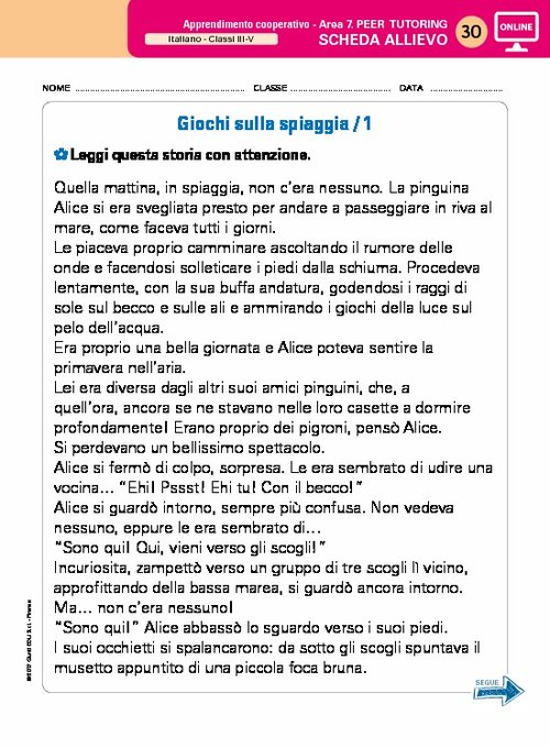Schede allievo in più (Area 7) | Giunti Scuola Schede allievo in più (Area 7) | Giunti Scuola