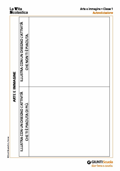 Schede di autovalutazione: tutte le classi | Giunti Scuola Schede di autovalutazione: tutte le classi | Giunti Scuola