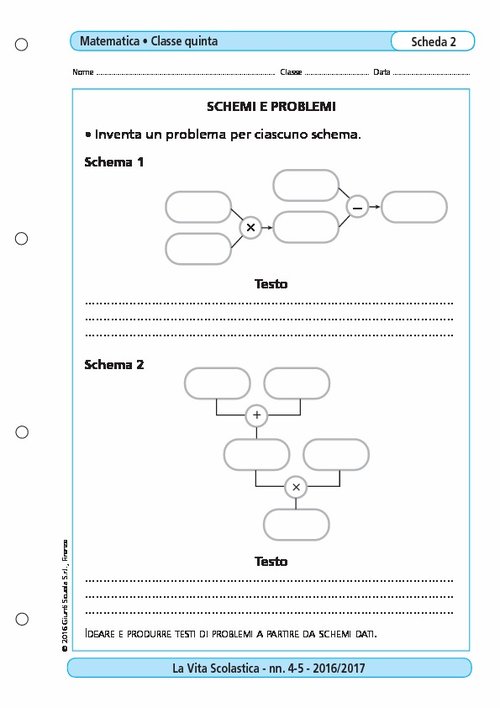 Schemi e problemi | Giunti Scuola Schemi e problemi | Giunti Scuola