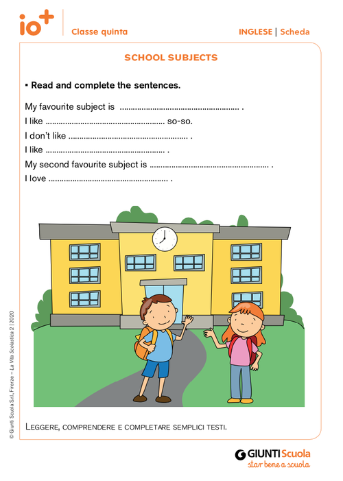 School Subjects | Giunti Scuola School Subjects | Giunti Scuola