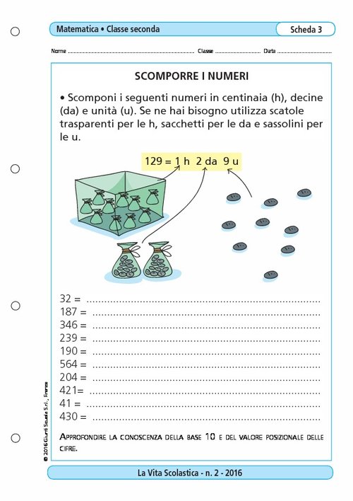 Scomporre i numeri | Giunti Scuola Scomporre i numeri | Giunti Scuola