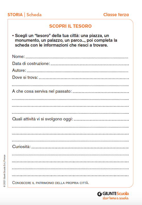 Scopri il tesoro | Giunti Scuola Scopri il tesoro | Giunti Scuola