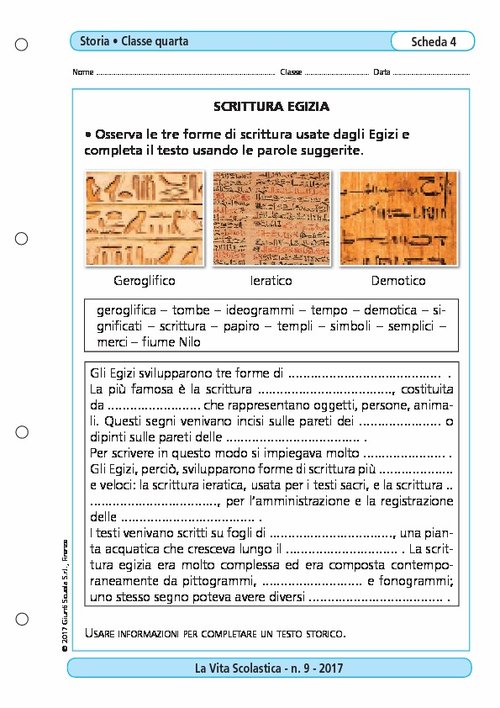 Scrittura egizia | Giunti Scuola Scrittura egizia | Giunti Scuola