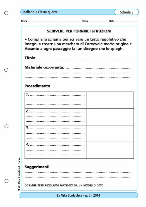 Scrivere per fornire istruzioni | Giunti Scuola Scrivere per fornire istruzioni | Giunti Scuola