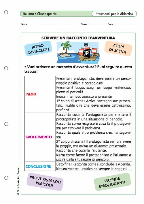 Scrivere un racconto d'avventura | Giunti Scuola