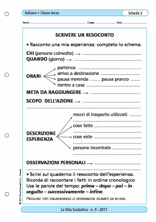 Scrivere un resoconto | Giunti Scuola Scrivere un resoconto | Giunti Scuola