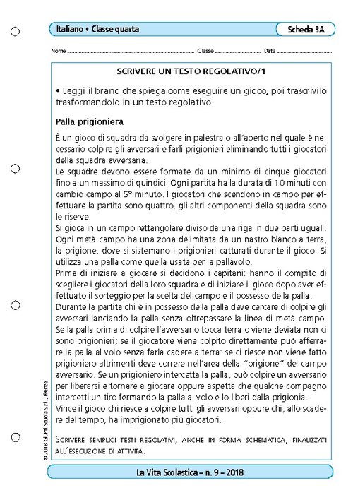 Scrivere un testo regolativo | Giunti Scuola Scrivere un testo regolativo | Giunti Scuola
