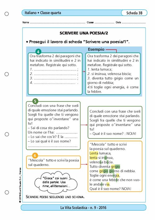 Scrivere una poesia/2 | Giunti Scuola