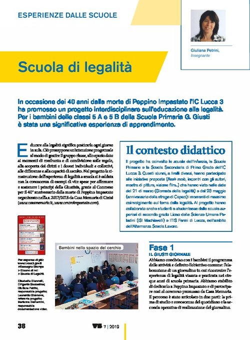 Scuola di legalità | Giunti Scuola Scuola di legalità | Giunti Scuola