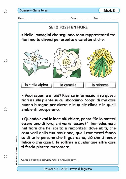 Se io fossi un fiore | Giunti Scuola Se io fossi un fiore | Giunti Scuola