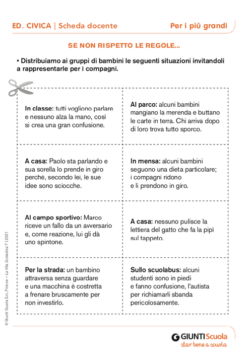 Se non rispetto le regole... | Giunti Scuola Se non rispetto le regole... | Giunti Scuola