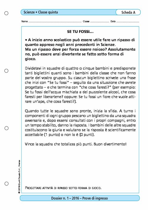 Se tu fossi... | Giunti Scuola Se tu fossi... | Giunti Scuola