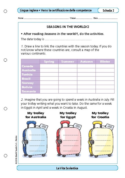 Seasons in the world/2 | Giunti Scuola