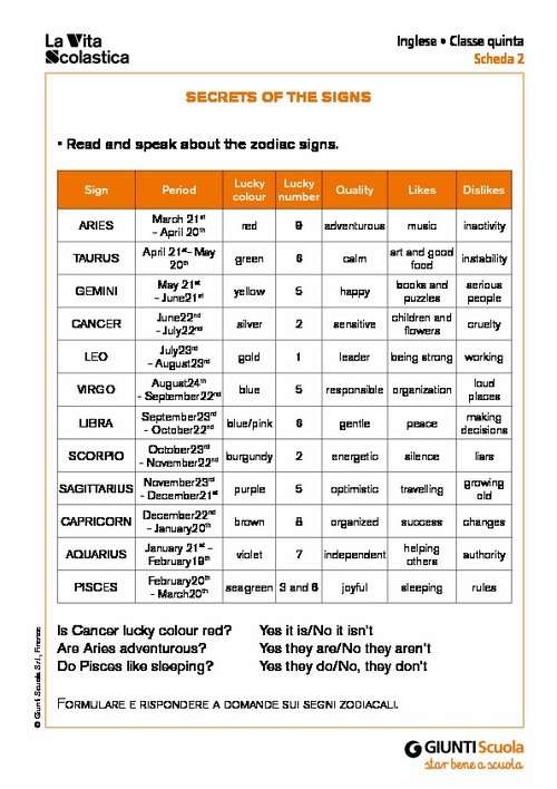 Secrets of the signs | Giunti Scuola Secrets of the signs | Giunti Scuola