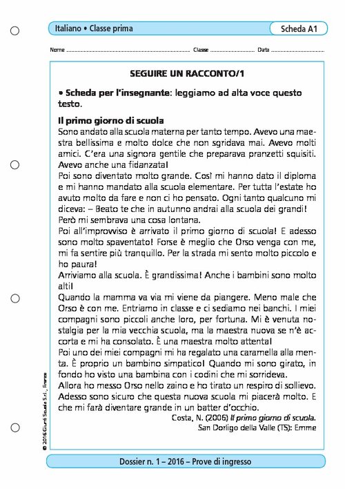 Seguire un racconto/1 | Giunti Scuola Seguire un racconto/1 | Giunti Scuola