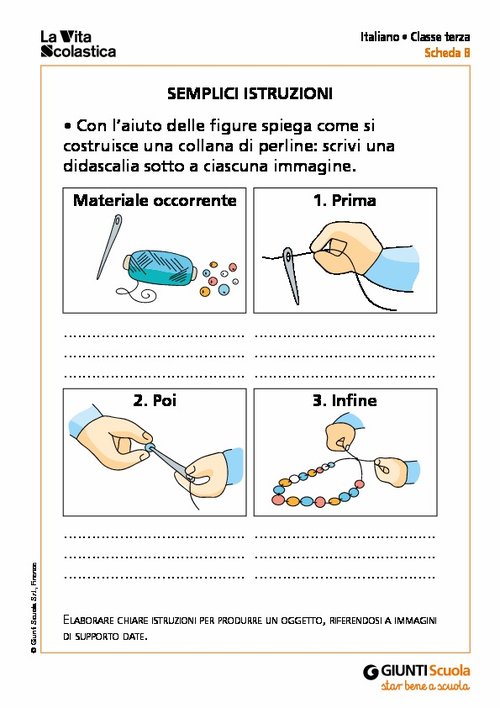 Semplici istruzioni | Giunti Scuola Semplici istruzioni | Giunti Scuola