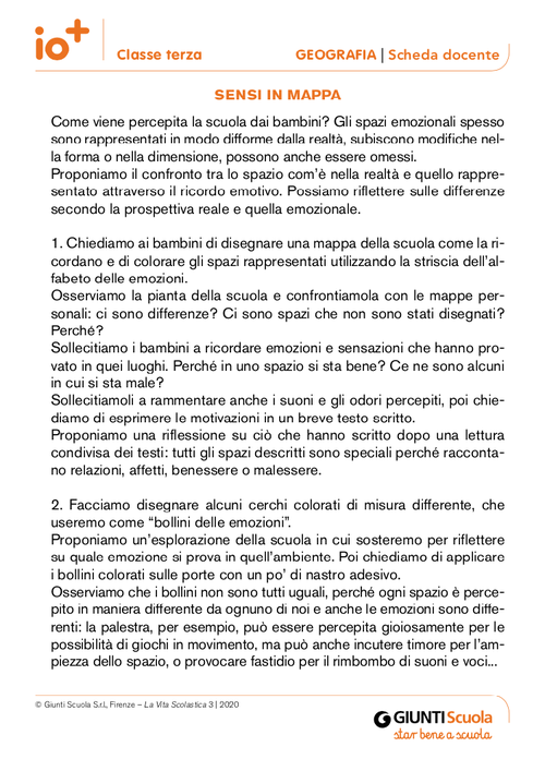 Sensi in mappa | Giunti Scuola Sensi in mappa | Giunti Scuola