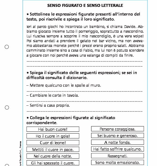 Senso figurato e senso letterale Giunti Scuola