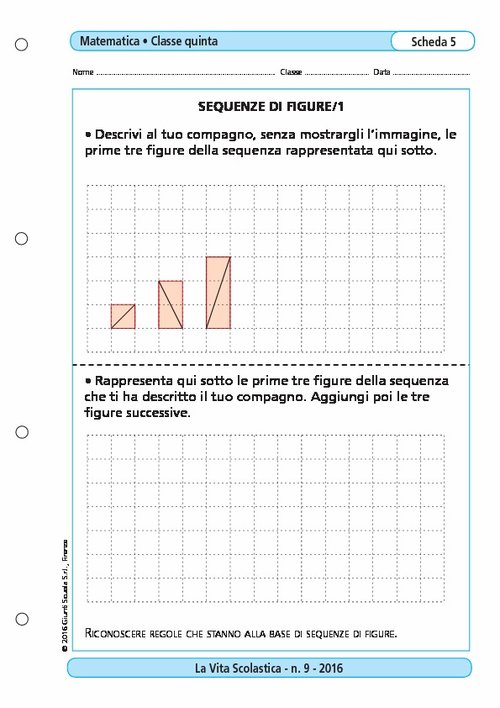 Sequenze di figure/1 | Giunti Scuola Sequenze di figure/1 | Giunti Scuola