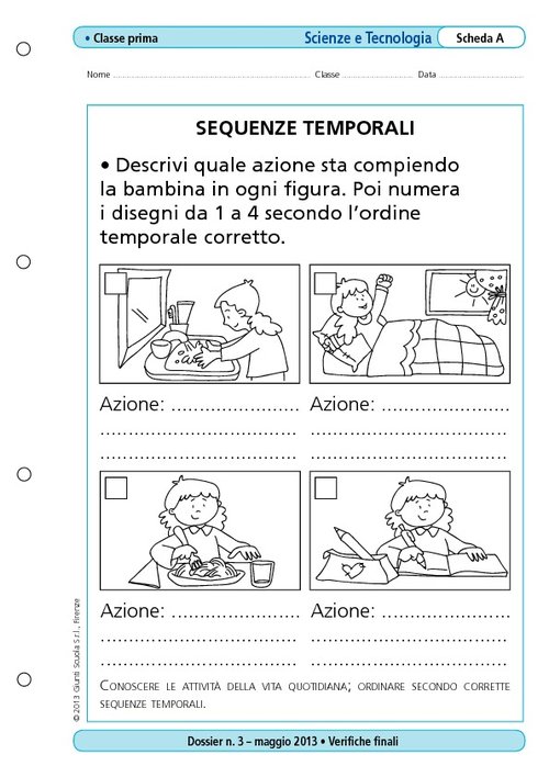 Sequenze temporali | Giunti Scuola Sequenze temporali | Giunti Scuola