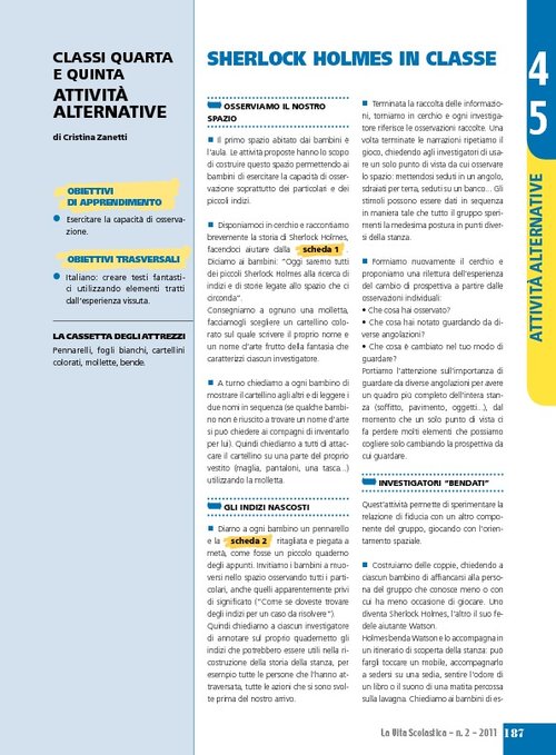 Sherlock Holmes in classe | Giunti Scuola Sherlock Holmes in classe | Giunti Scuola