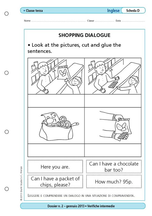 Shopping dialogue | Giunti Scuola Shopping dialogue | Giunti Scuola