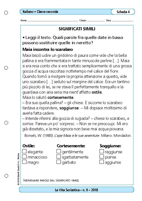 Significati simili | Giunti Scuola Significati simili | Giunti Scuola