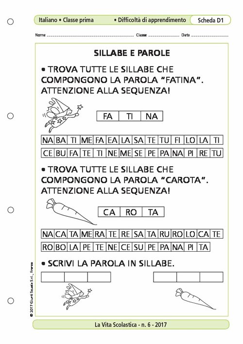 Sillabe e parole | Giunti Scuola Sillabe e parole | Giunti Scuola