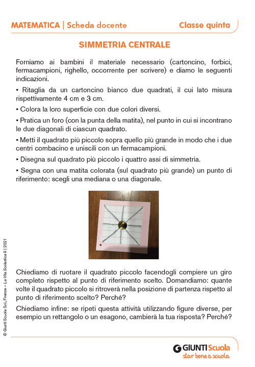 Simmetria centrale | Giunti Scuola Simmetria centrale | Giunti Scuola