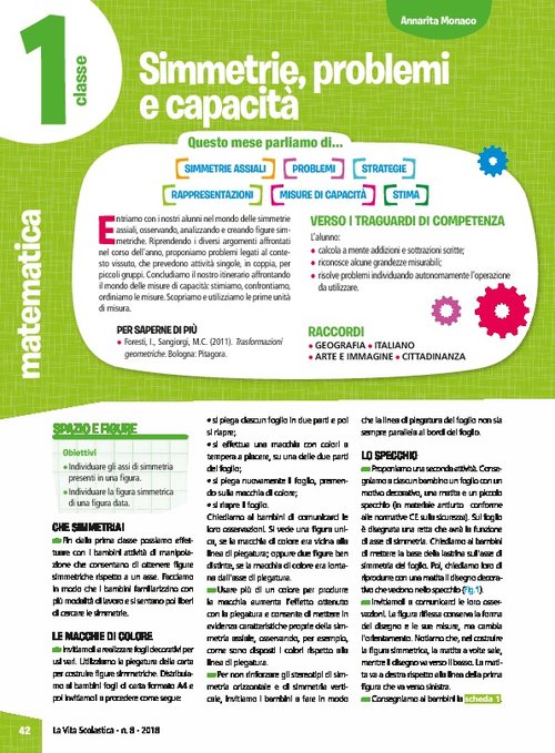 Simmetrie, problemi e capacità | Giunti Scuola Simmetrie, problemi e capacità | Giunti Scuola